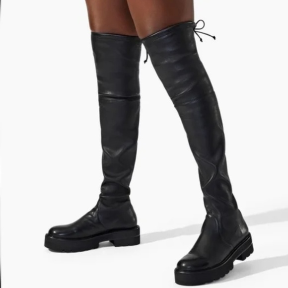 NIB Stuart Weitzman Leather Boots size 38.5 - Picture 2 of 16